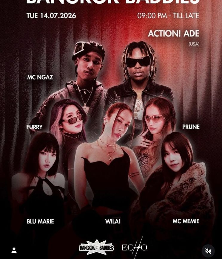 Bangkok Baddies flyer, Echo, Tuesday 14 July 2026